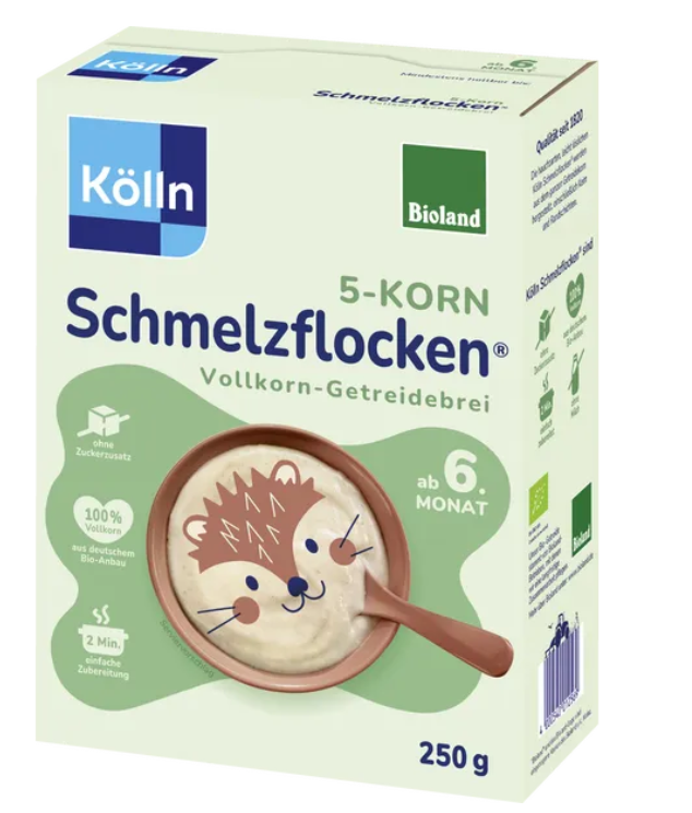 【rossmann】Bio 5-Korn Schmelzflocken Vollkorn-Getreidebrei ab 6. Monat