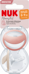 【dm】Schnuller Mommy Feel Silikon, rosa/creme, Gr.1, 0-9 Monate, 2 St